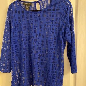 iNC blue casual top